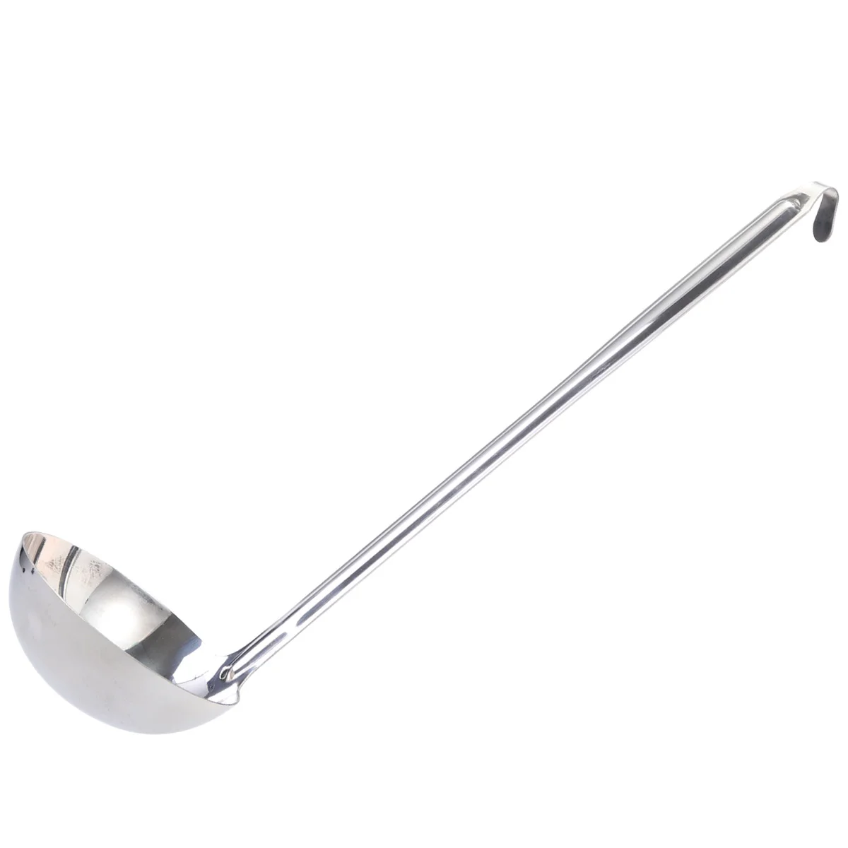 

Ladle Soup Spoon Dipper Gravy Stainless Steel Serving Sauce Kitchen Metal Large Separating Oil Hooked Handle Ounce Ladles