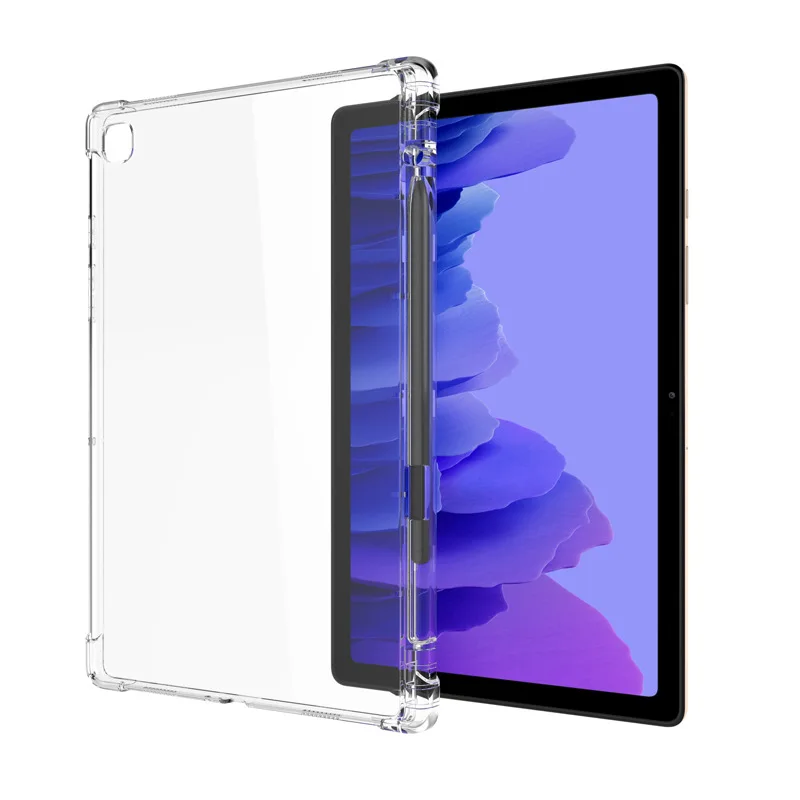 Фото Силиконовый чехол из ТПУ для Samsung Galaxy Tab S7FE A7 Lite S6 A8, противоударный чехол с подставкой для планшета T730 T735 S7 + T970 T975, 2022 №5