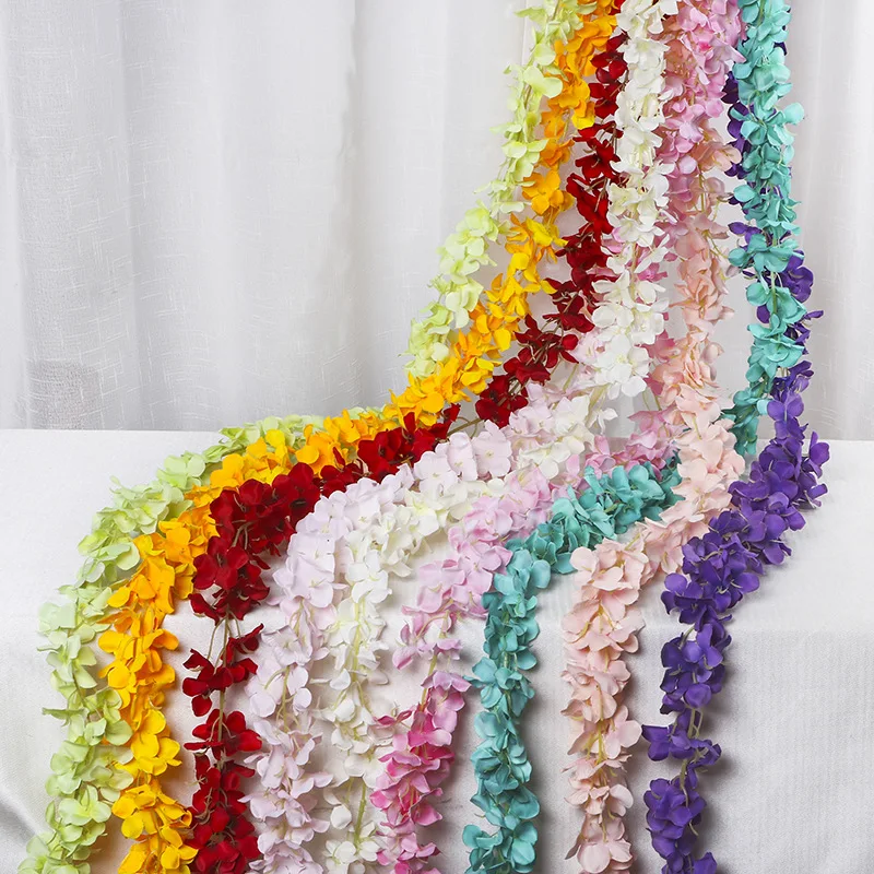 

2m Simulated Flower String 6 Color Styles Bachelor Party Pastoral American Wedding Decor Florist Decor Brides Favor