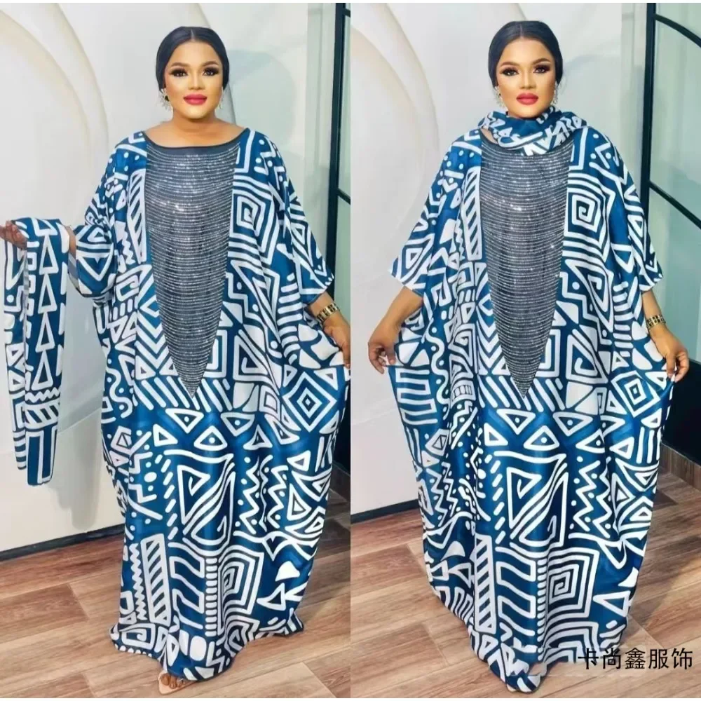 XIZOU 2024 женское Дубайское роскошное африканское мусульманское модное платье