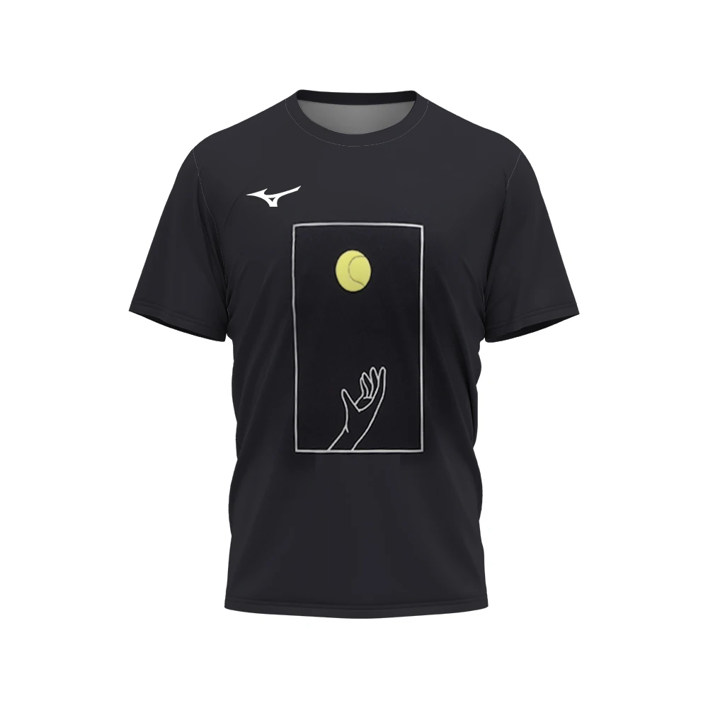 

Новая одежда для велоспорта Mizu без пота, сращенная теннисная одежда с принтом, Мужская быстросохнущая Спортивная одежда для фитнеса и бадминтона с коротким рукавом, Dailysport