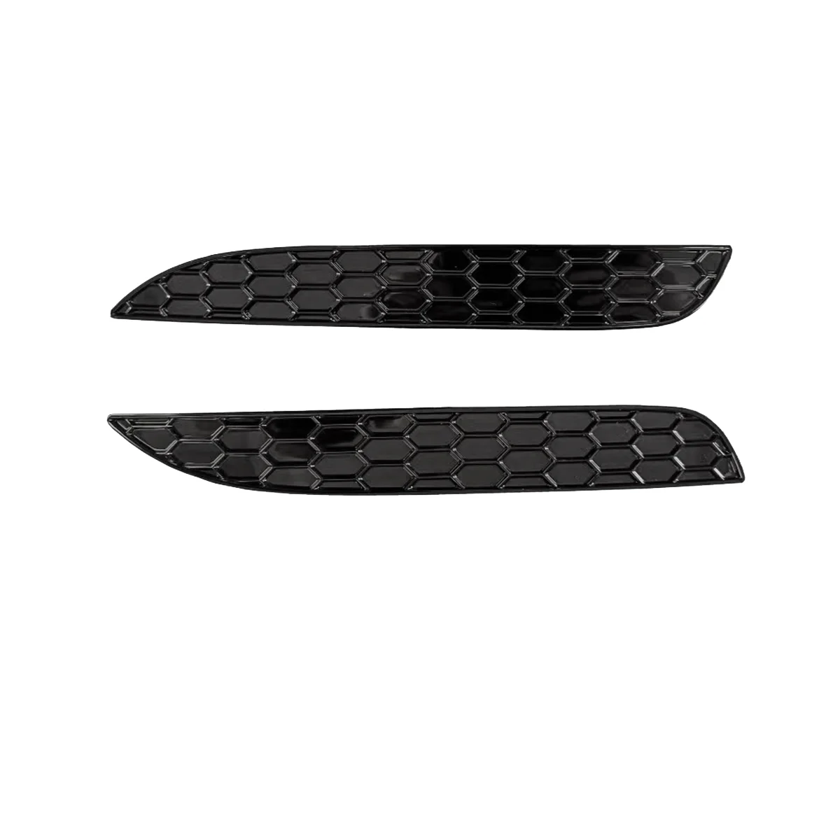

2Pcs Modified Glossy Honeycomb Tail Rear Fog Lamp Cover Trim