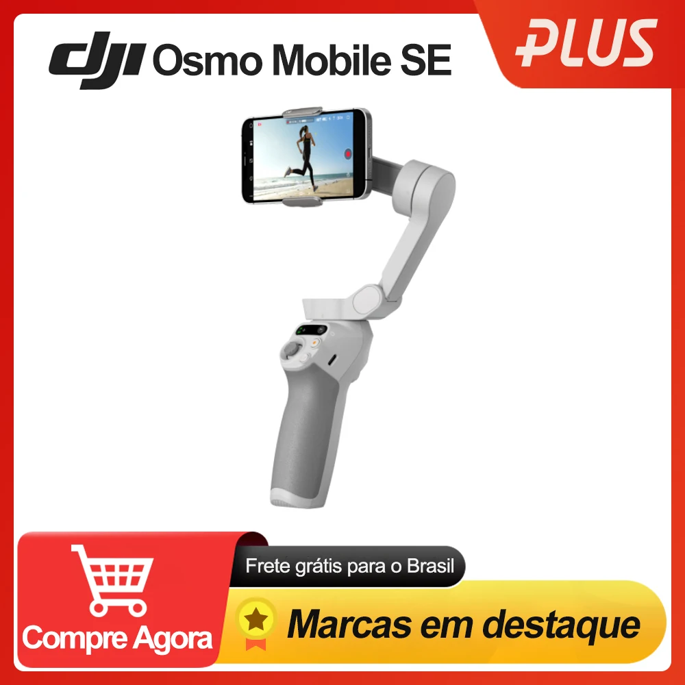 

DJI Osmo Mobile OM SE 3-Axis Gimbal Smartphone Stabilizer ActiveTrack Magnetic Design Quick Roll Easy Tutorials One Tap Editing