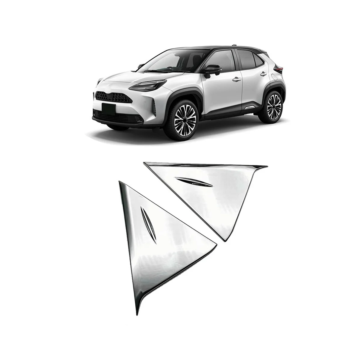 Задний спойлер на окно для Toyota Yaris Cross 2020 2021 боковая Обложка декоративный ободок