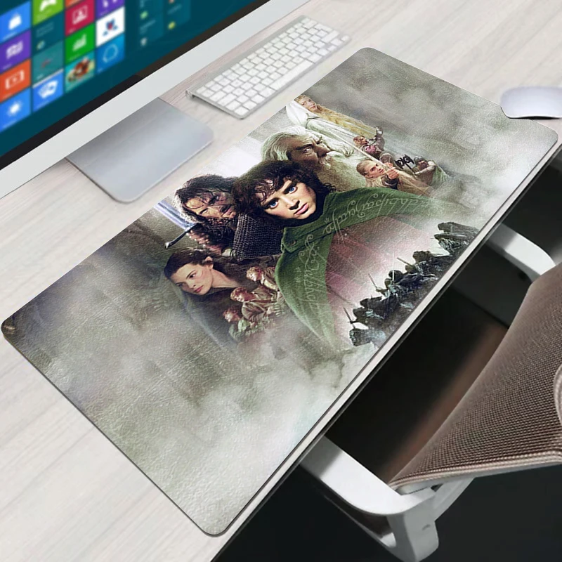 

L-Lord Rings Mousepad Xxl Gaming Mouse Pad Mats Large Keyboard Accessories Mause Pads Pc Desk Mat Protector Gamer Mice Keyboards