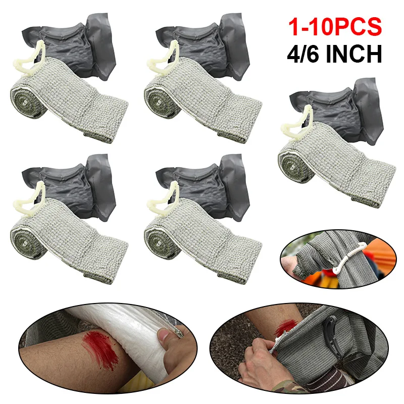 

Israeli Bandage Trauma Kit Emergency Compression Bandage Tourniquet Medical Dressing Sterile Roll Bandage Trauma First Aid Hot