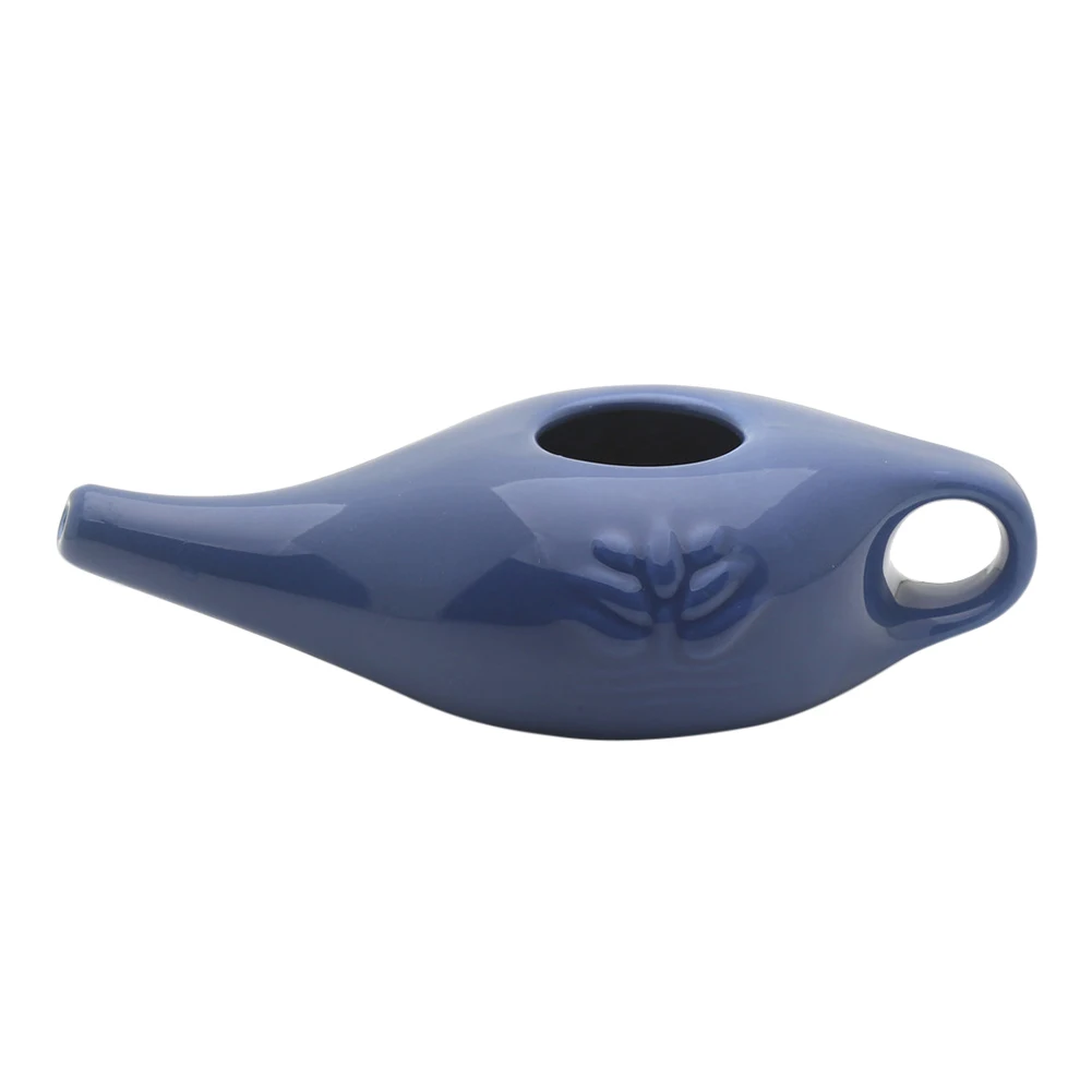 

250 Ml White Ceramic Neti Pot Nose Washing Kit Yoga Professional Nasal Irrigator Nose Cleaning Pot