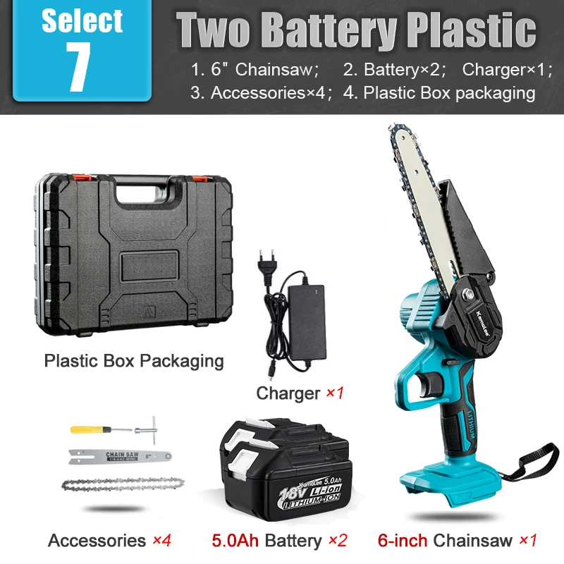 

Kamolee 21V Мини электрическая цепная пила