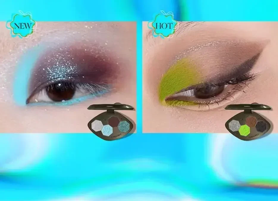 Girlcult Cyber Chatty четырёхцветная палитра теней для век