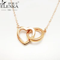 real au750 18k diamond necklace for women rose gold luxury pendant for engagement party anniversary with chain wedding gifts