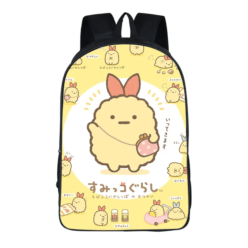 

Популярные модные рюкзаки Sumikkogurashi для ноутбука, школьные ранцы для учеников, водонепроницаемые Рюкзаки из ткани Оксфорд с 3D-принтом для мал...