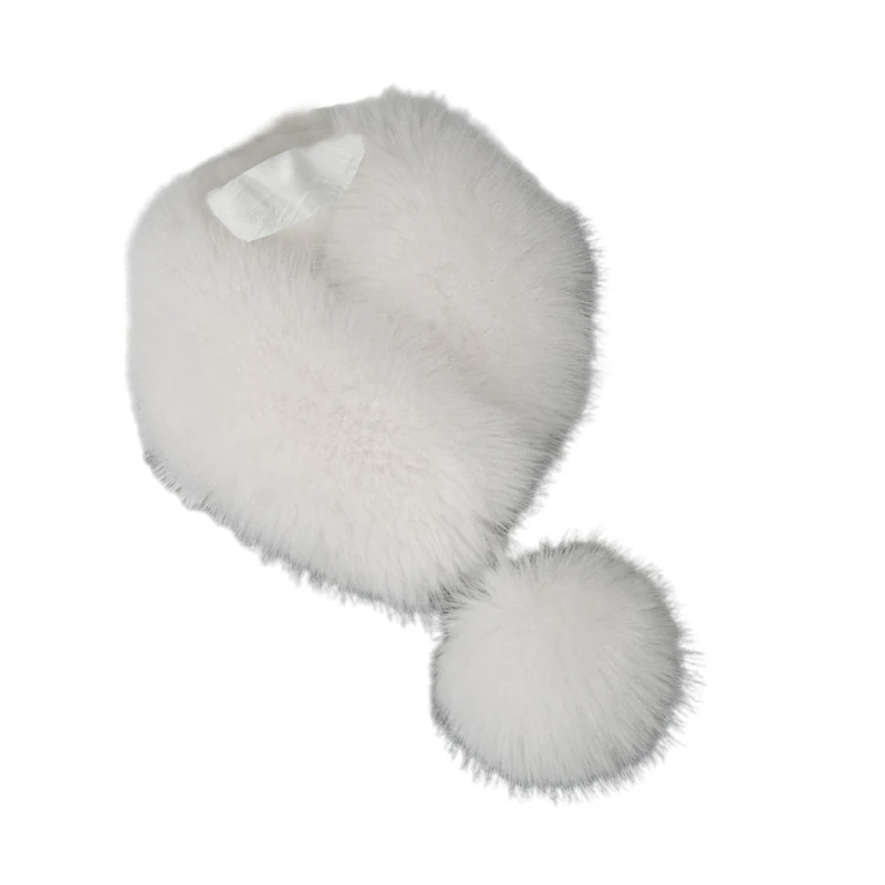 Пушистый плюшевый шарф для женщин-подростков зимний утолщенный теплый на шею