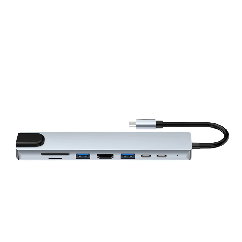 

Multifunction HUB 8 in 1 Type-C Hub for Laptop HUB Support Pd Transmission