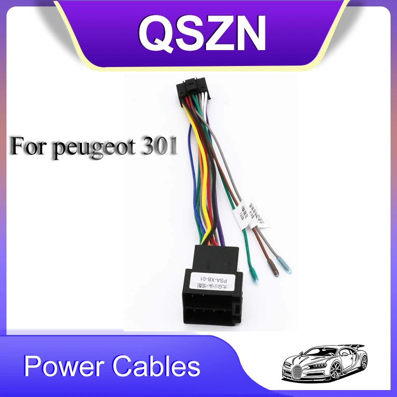 

Portable Wiring Harness Connector Stereo Car Radio android Connector Wiring Harness For Peugeot 301