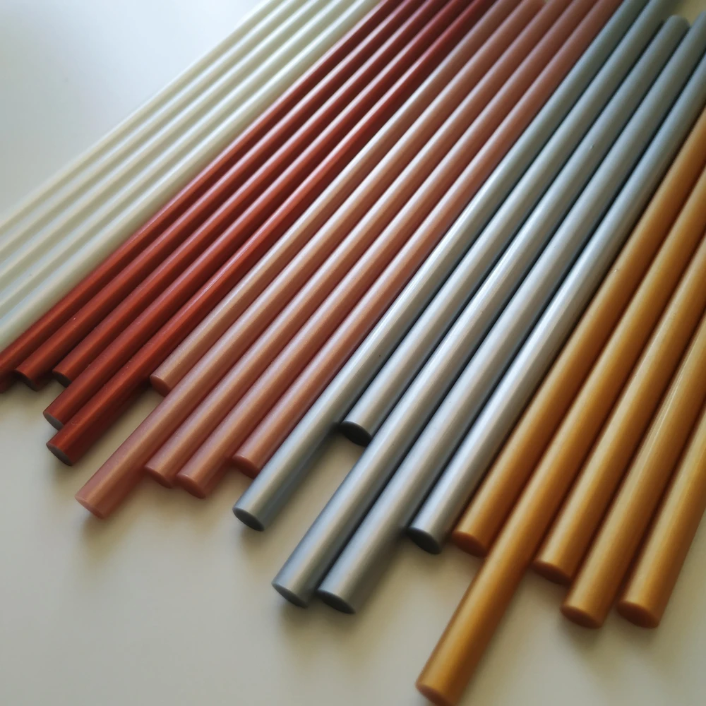 Φ 7 мм Ретро металлический блеск термоплавкий клей розовый Золотой Клей