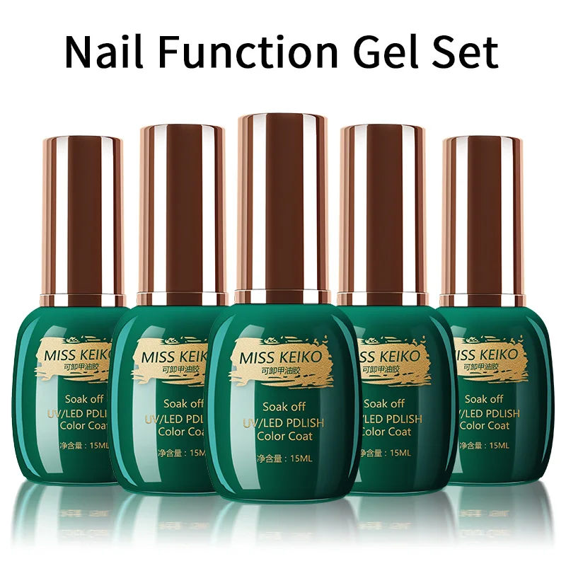 

HEALLOR No Wipe Top Coat Base Coat Nail Gel polish Design Enhancer Varnish Semi Permanent Soak Off UV LED Nail Art Tool