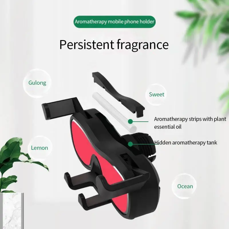 

Rotary Car Aromatherapy Mobile Phone Holder High Quality Materials Universal Gravity Mobile Phone Holder Multifunctional Alloy