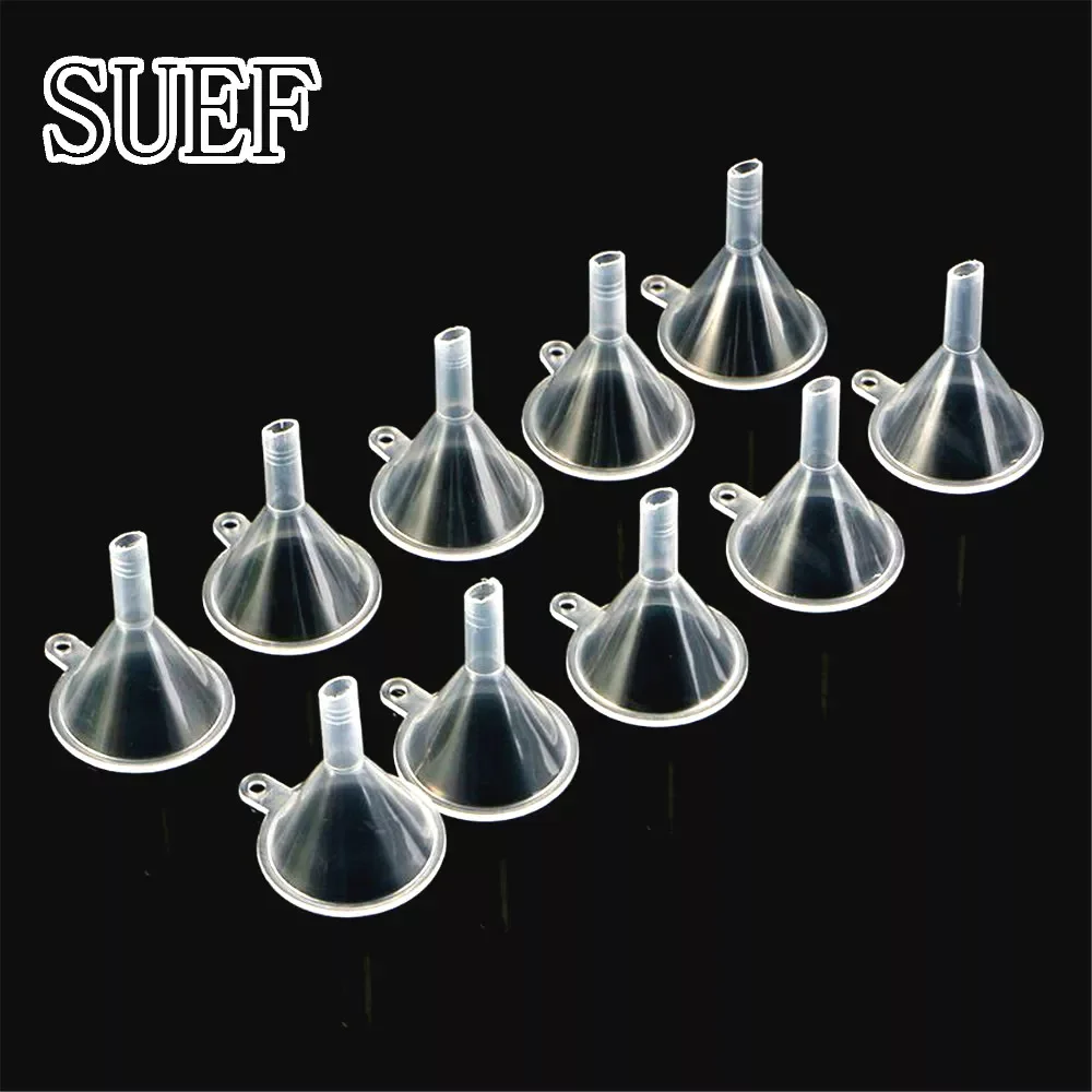 

SUEF 2/5/10/20pcs Small Plastic For Perfume Diffuser Bottle Mini Liquid Oil Funnels Labs Creative hot sale @2