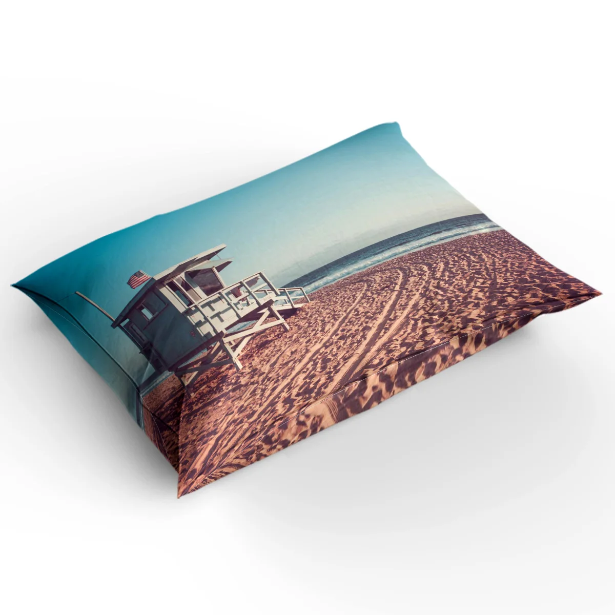 Lifeguard Cabin Beach Sandy Santa Monica Comfortable Household Goods Bedroom Bed Luxury Duvet Cover 2/3/4 Pieces | Дом и сад