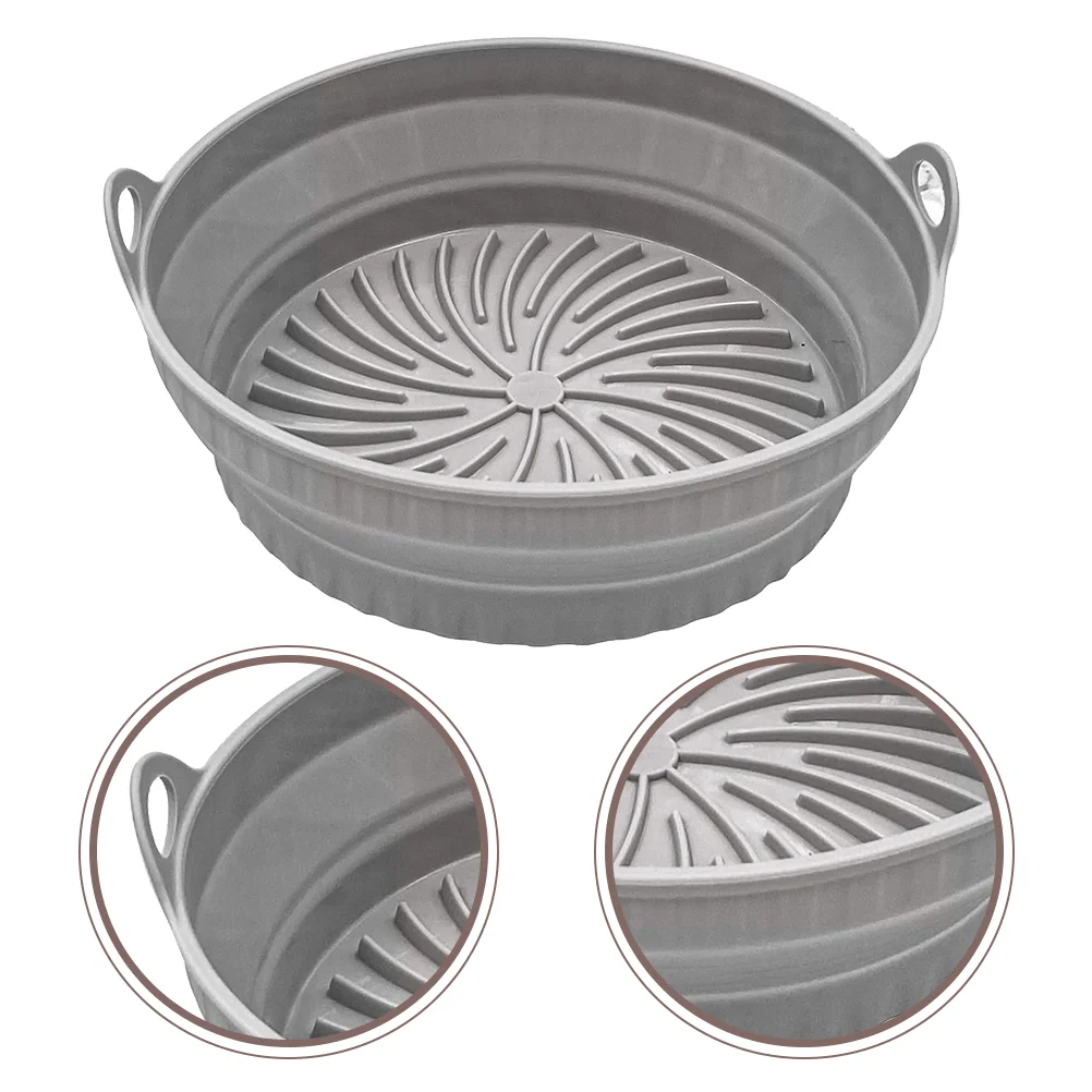 

Fryer Air Basket Silicone Pan Liner Pot Mat Baking Convenient Home Cake Large Function Multi Silicon Baskets Accessory Household
