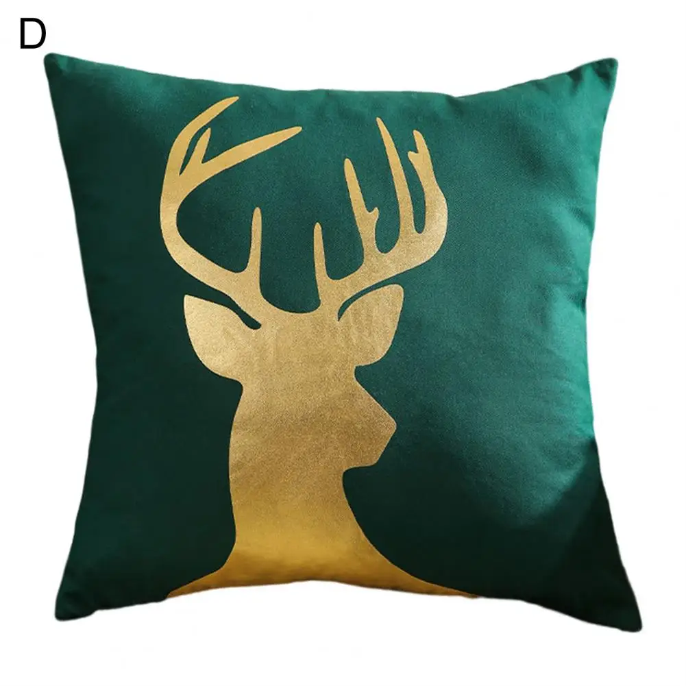 

Unique Lightweight Portable Single Side Printed Throw Pillow Case Xmas Festival Decor Pillow Case Xmas Cushion Cover