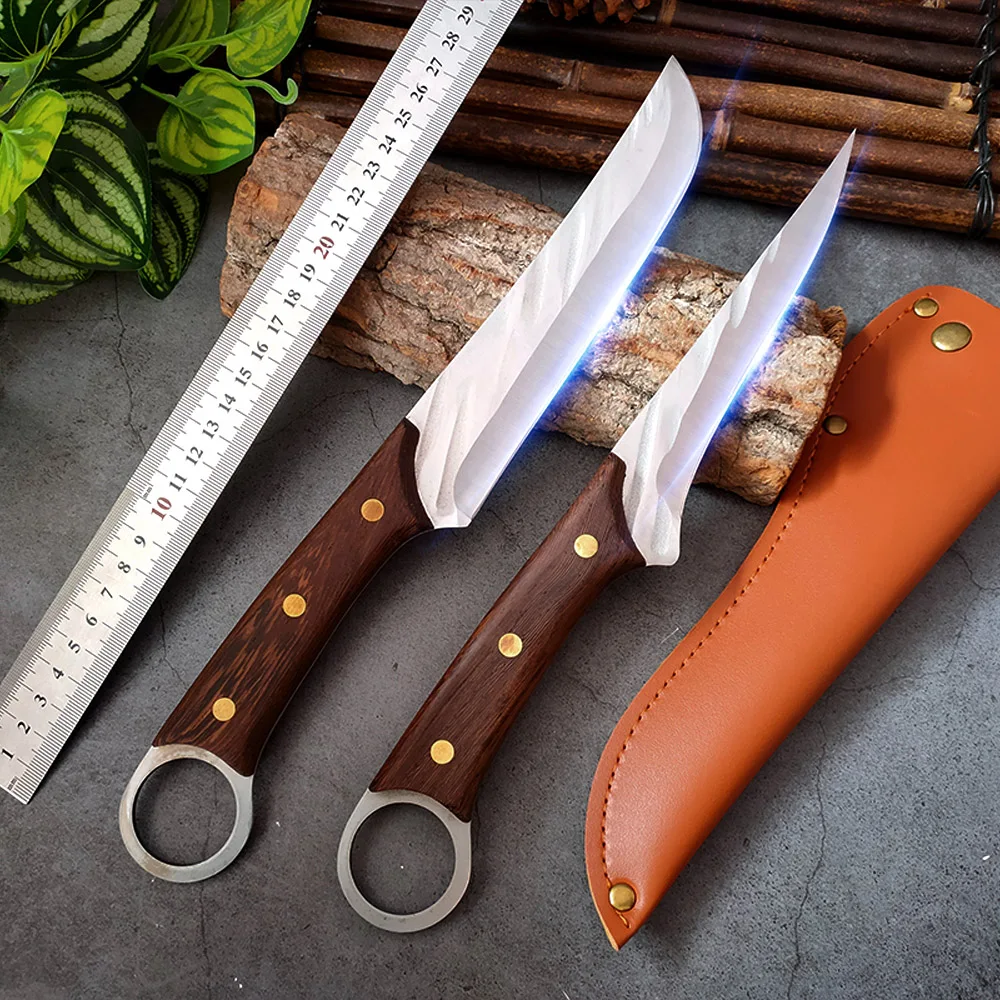 

Stainless Steel Cleaver Boning Slicer Vegetable Cooking Meat Knife Outdoor Camping Hunting Utensils Fish Butcher Knife Cleaver