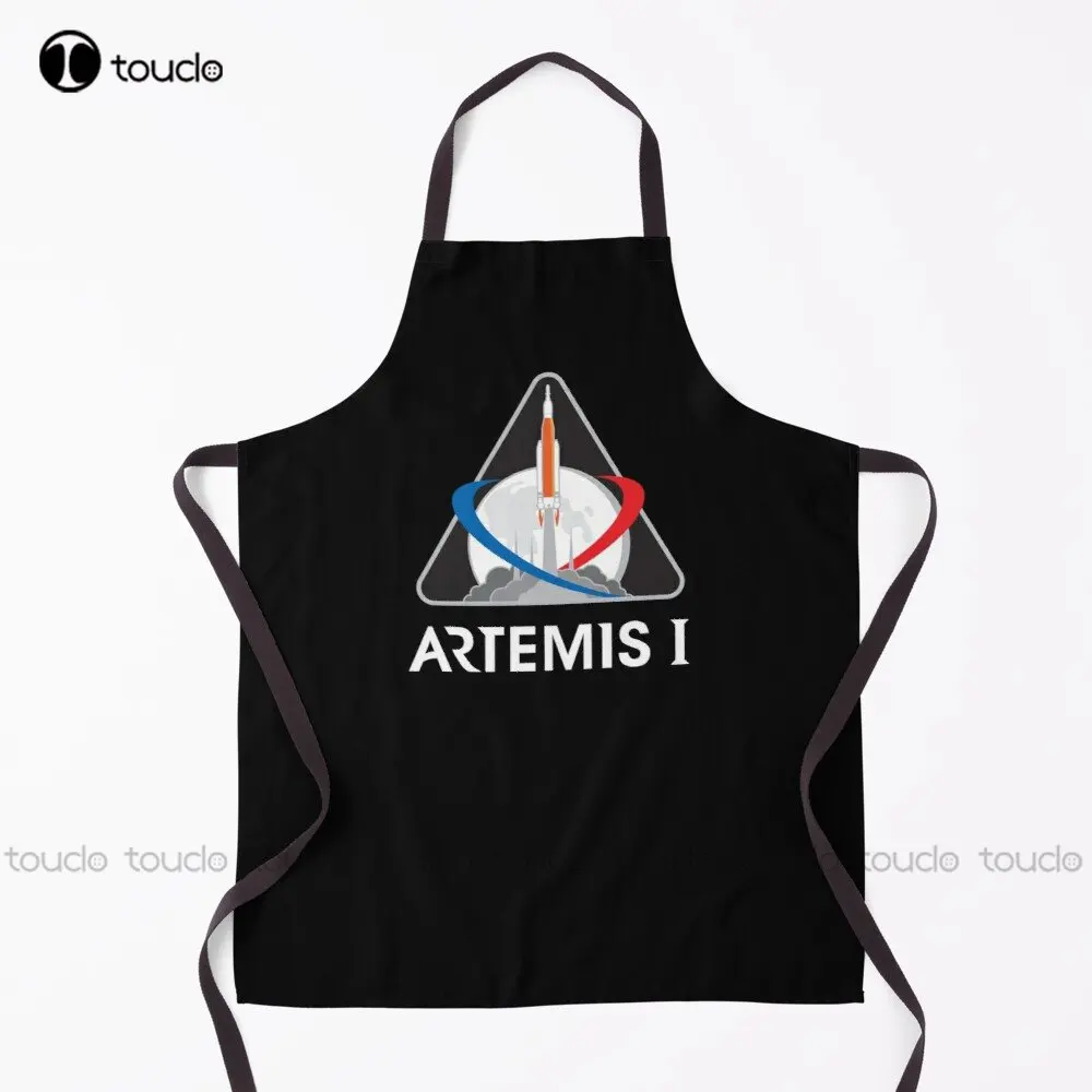 

Artemis I Logo - Sls Mission 1 Of Artemis Program Apron Garden Kitchen Household Cleaning Personalized Custom Apron Unisex Adult