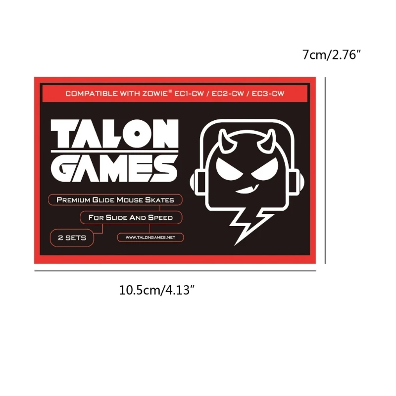 2 компл. TALONGAMES наклейки на коньки для мыши коврик ног скользит закругленный