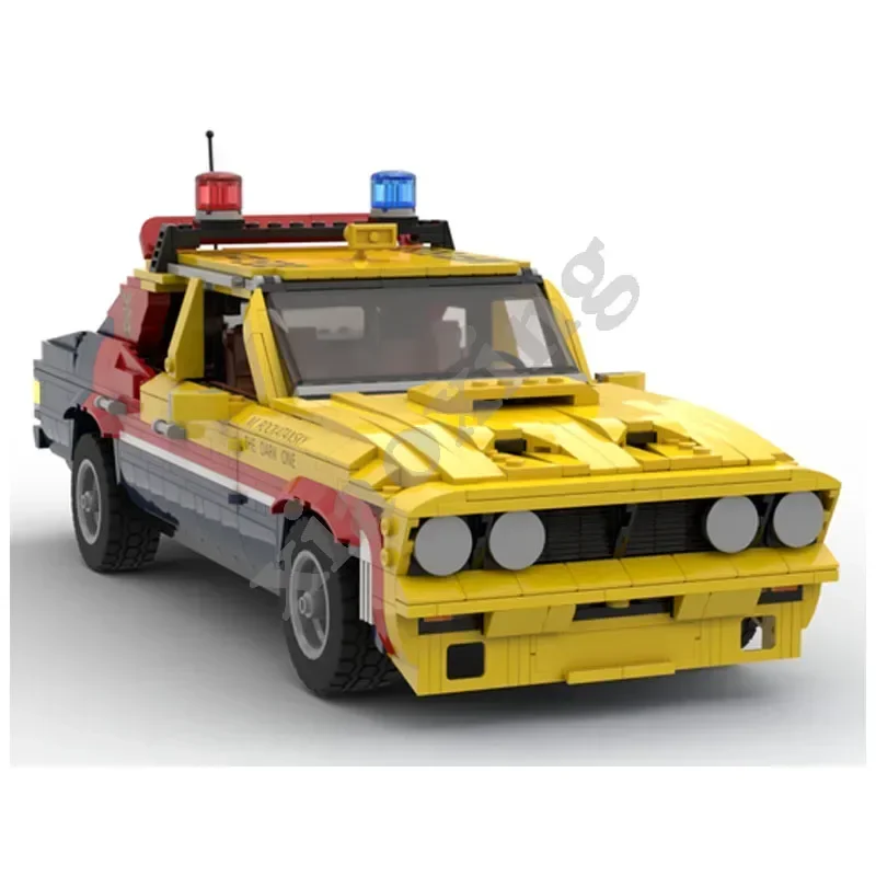 Новинка игрушечный Конструктор серии MOC-140187 сумасшедший желтый перехват 1502