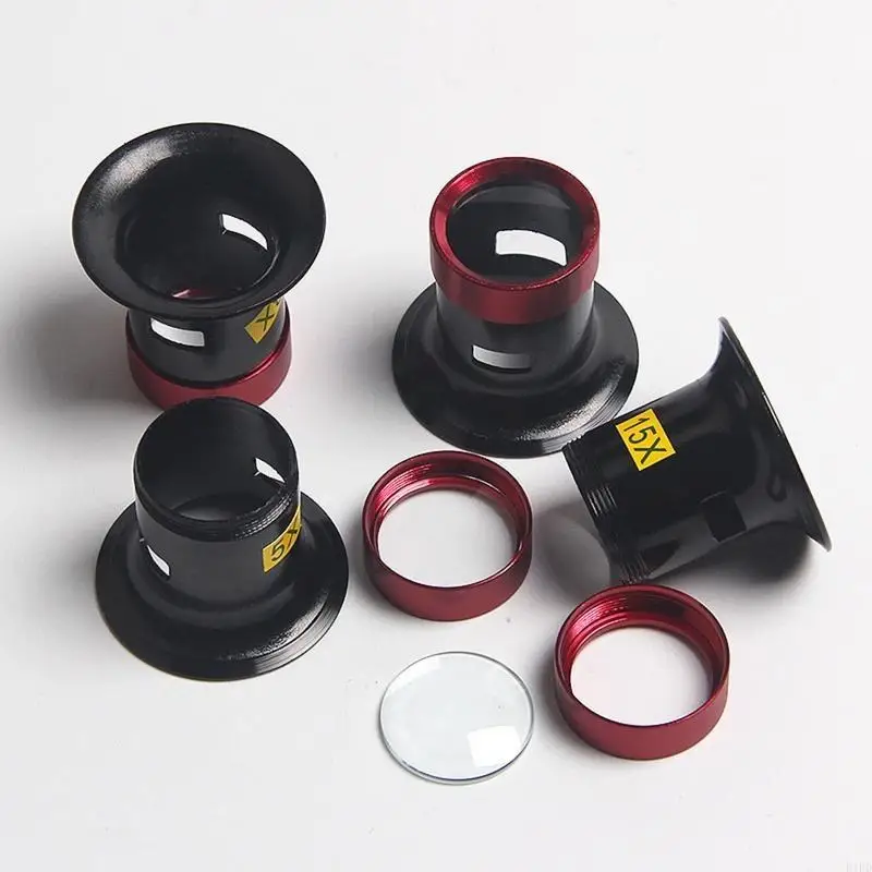 

E1pd 5x/10x/15x/20x увеличительные стеклянные часы для ремонта украшения для часов для часовщиков