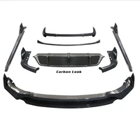 glossy black carbon fiber look body kit front bumper rear bumper diffuser side skirts spoiler front lip for bmw x5 g05