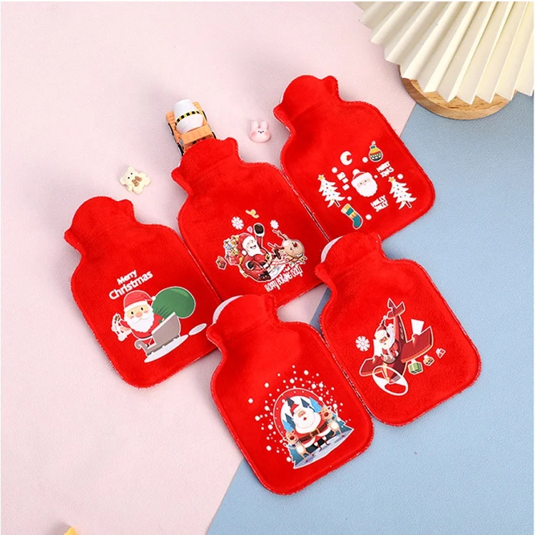 

Hot Cute Pvc Stress Pain Relief Therapy Bag With Knitted Soft Cozy Cover Winter Warm Heat Reusable Hand Warmer Hot Water Bottle