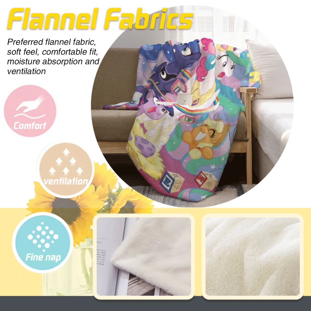 Пушистое детское одеяло My Little Pony диван для кемпинга покрывало сна уютное