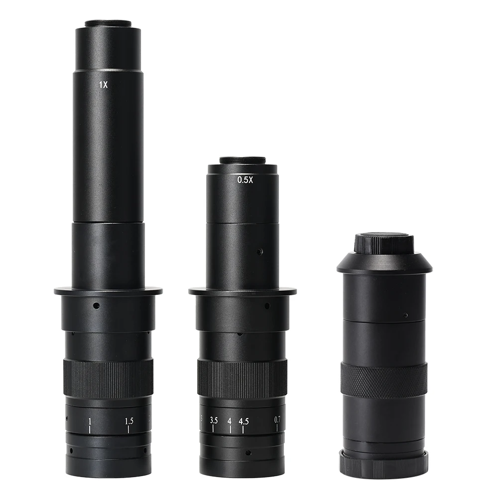 

130X 180X 300X Industrial Adjustable Monocular Zoom CS C mount Lens HDMI Video Microscope Camera - 300x