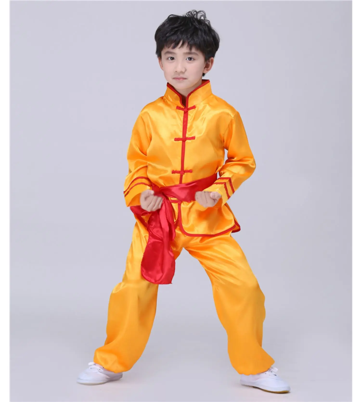 Костюм для боевых искусств рубашка брюки комплект детская одежда выступлений