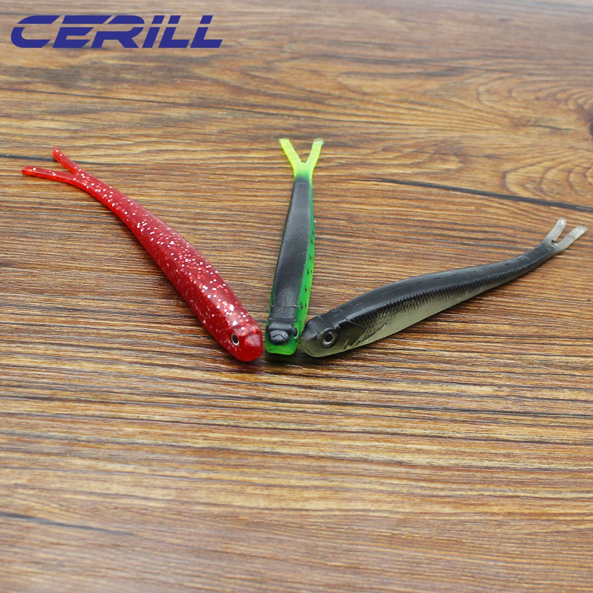 

Cerill 1 Set Fork 125 mm 8 g Hook Groove Fork Tail Soft Fishing Lure Jigging Wobblers Grub Bait Shad Trout Carp Bass Swimbait