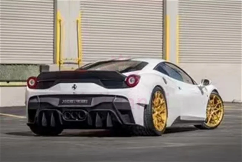 Для Ferrari 458 SPIDER V-образный комплект заднего бампера из углеродного волокна