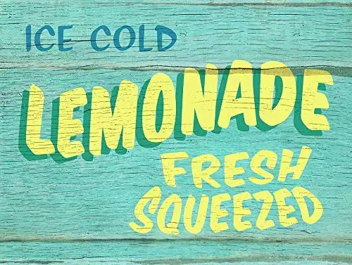 

Ice Cold Lemonade Fresh Squeezed Retro Street Sign Household Metal Tin Sign Bar Cafe Car Motorcycle Garage Decoration Supplies