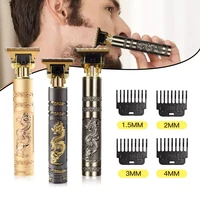 high grade professional hair clipper man dragon pattern original t9 machine haircut machine for beard hairdresser comb personal