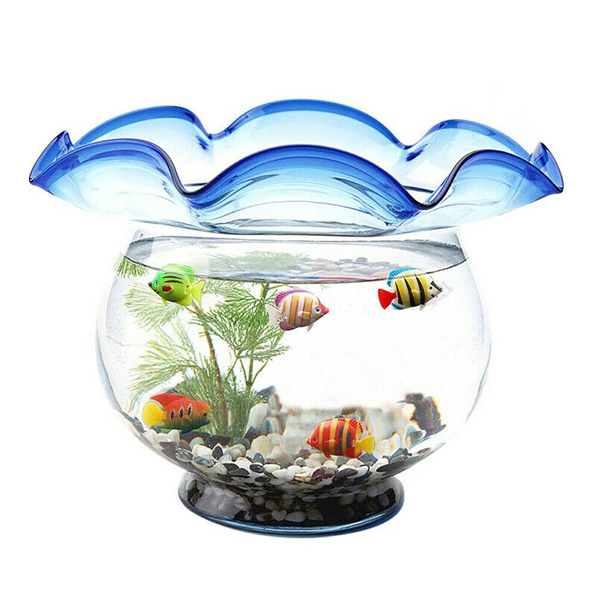 Купить живых рыбок для аквариума. Аквариум с искусственными рыбками. Пластиковый аквариум для рыбок. Декоративный аквариум с искусственными. Пластмассовые рыбки для аквариума.