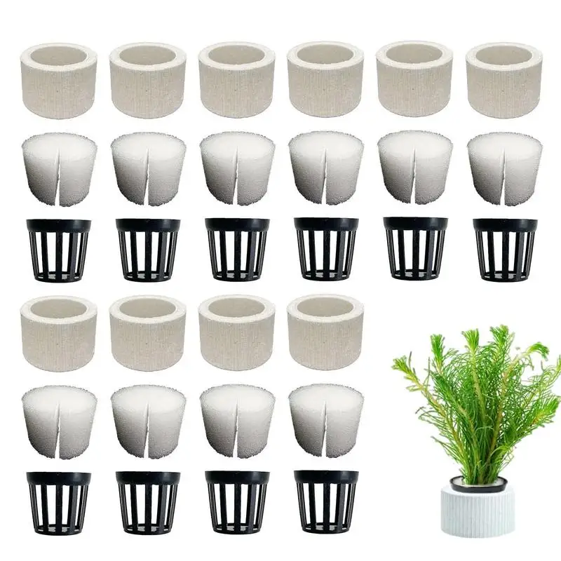 Керамический горшок для аквариумных растений