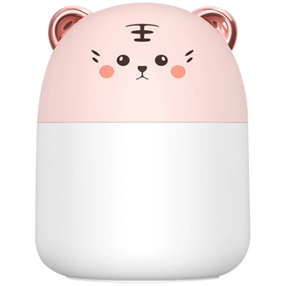 

New M8 Cute Pet Humidifier Household Small USB Car Atomizer Bedroom Desktop Silent Humidifier 250Ml, Pink Tiger