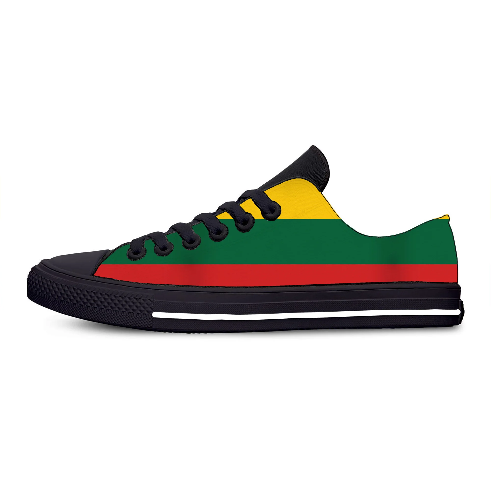 

Hot Lithuania Flag Lithuanian Patriotic Funny Breathable Casual Shoes Low Top Lightweight Men Women Sneakers Summer Board Shoes