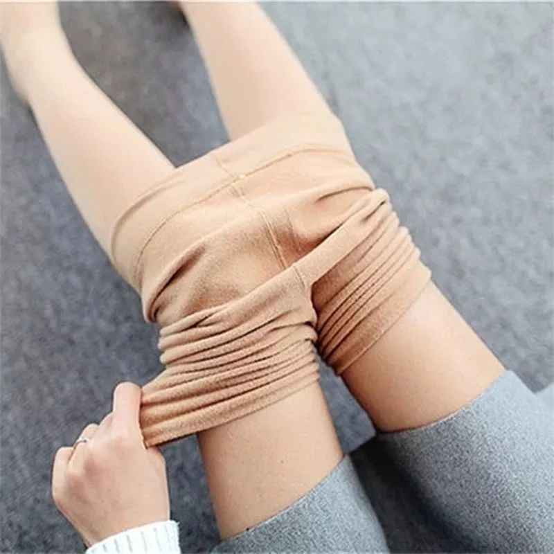 

Женские осенне-зимние плотные теплые леггинсы, эластичные флисовые штаны с начесом и подкладкой, леггинсы с высокой эластичностью