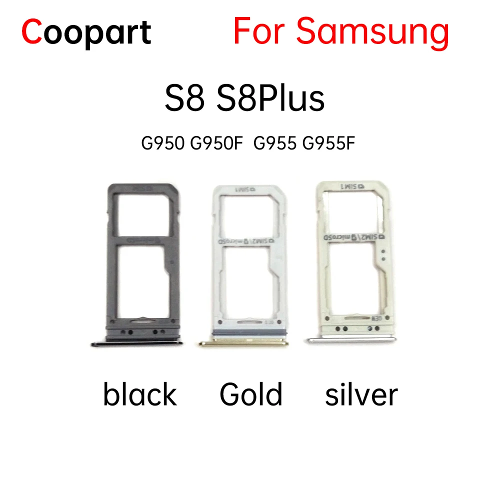 Новинка для Samsung Galaxy S8 S8 Plus G950 G950F G955 G955F оригинальный корпус для телефона адаптер для SIM-карты и держатель для карт Micro SD