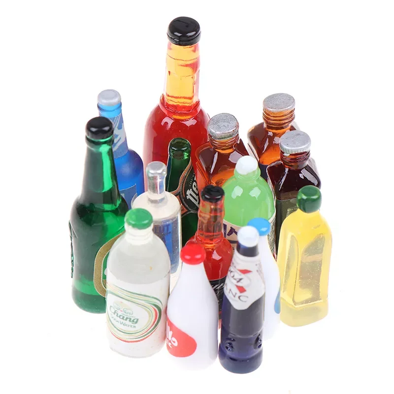

1:12 Dollhouse Miniature Drinks Bottles Model Dolls Kitchen Accessories Simulation Furniture Toys