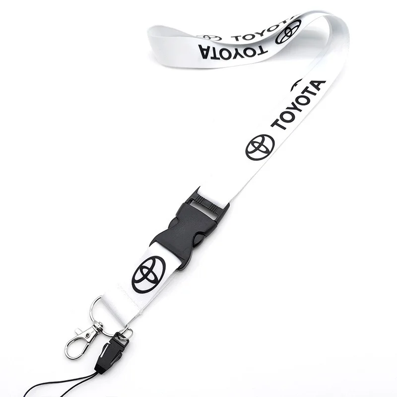 

Для шейных ремней Toyota, ремешок для ключей, сотового телефона и удостоверения личности работы, подвесная веревка — идеальные модели аксессуаров (Corolla Camry Yaris CHR)