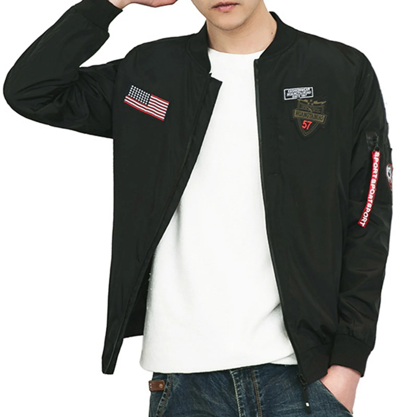 Модная мужская бейсбольная одежда Спортивная повседневная Рабочая куртка для