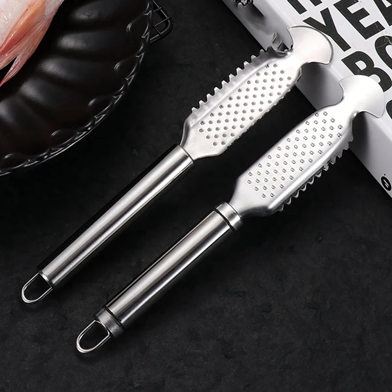 Fish Scale Scraper Tool Multi-Purpose Cleaning Kit Remover For Home Market Restaurant