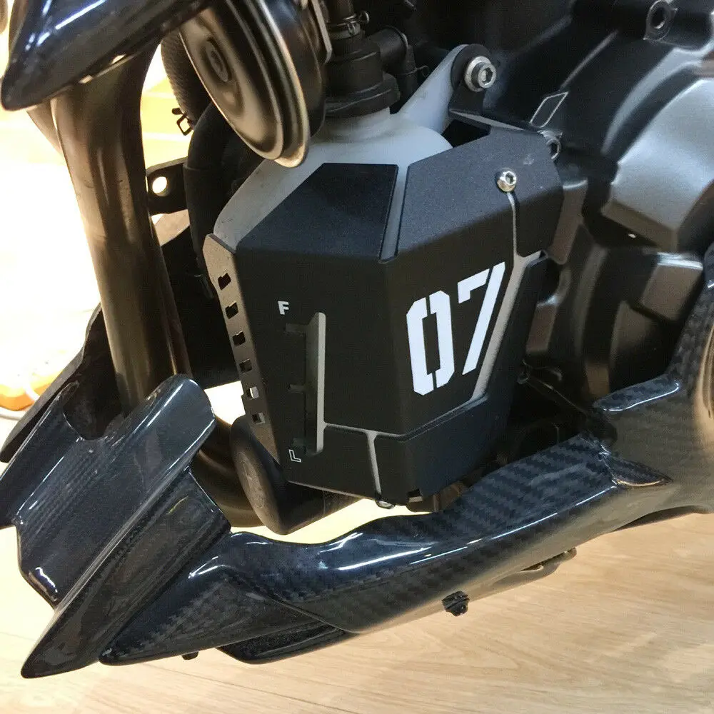 Фото Для Yamaha MT-07 MT07 FZ07 FZ 07 2014-2024 2023 2022 2021 2020 FZ-07 MT 07 защита радиатора защитная крышка резервуара охлаждающей жидкости №2